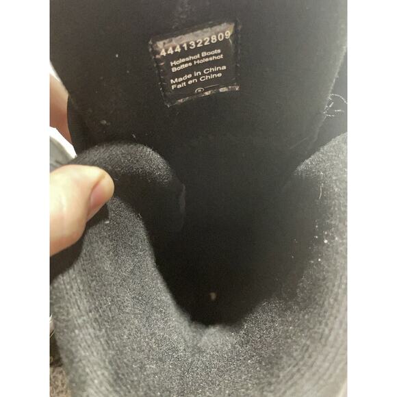 Ski-doo Holeshot BRP snowmobile boots 4441322809 size 8 lace up black yellow - Picture 8 of 10